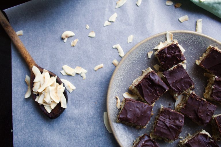 Read more about the article Chocolate Coconut Slices | No-Bake, Healthy Bars